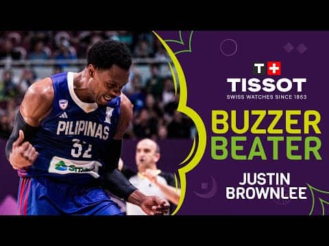 Half-court pull? That’s Brownlee cool | 🚨 TISSOT Buzzer Beater | TPE vs PHI | FIBA Asia Cup 2025