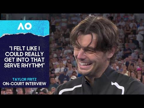 Taylor Fritz On-Court Interview | Australian Open 2026 Third Round