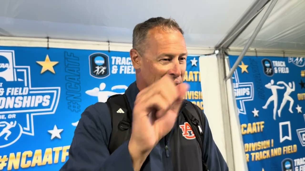 Auburn coach Ken Harnden on Ja’Kobe Tharp’s 12.75 world record in 110m hurdles