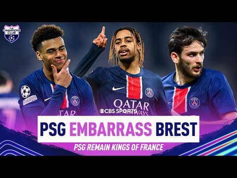 Au revoir! PSG score TEN GOALS over two matches in UCL vs. French rival Brest | Champions Club