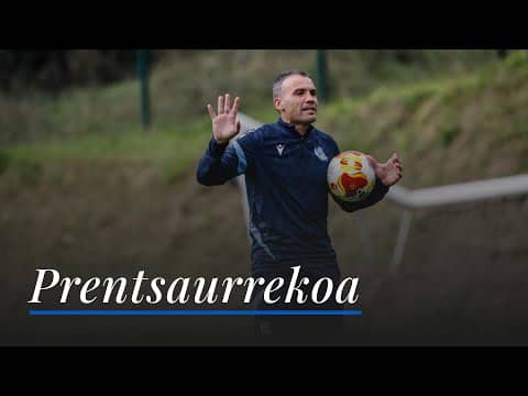 RUEDA DE PRENSA | Sergio Francisco | SD Negreira - Real Sociedad