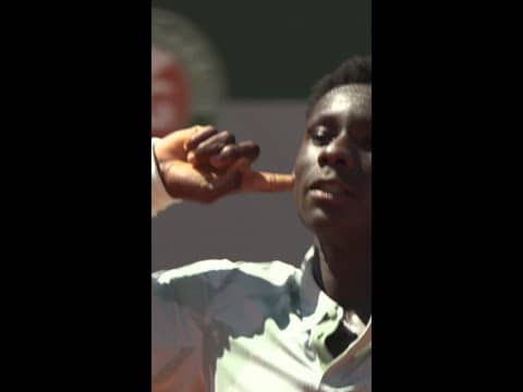 Moise Kouame, 17-years old, up a set against Cilic 💎  #shorts