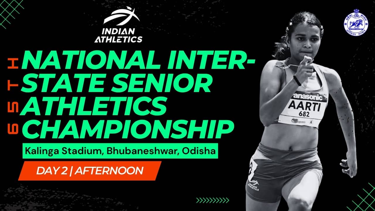 Day 2 LIVE (Afternoon Session) | 65th National Inter State Senior Athletics Championship 2026