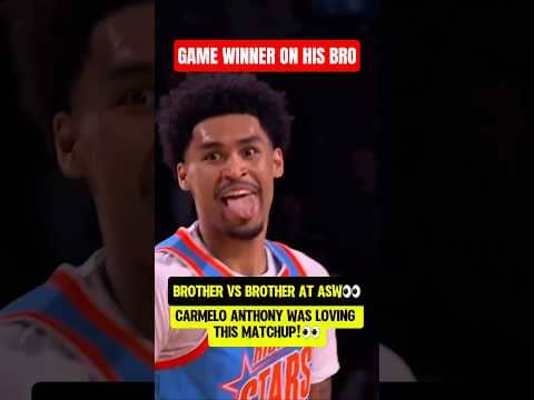 Carmelo reaction to Brother vs Brother🍿