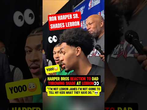 Dad trash talked LeBron at THEIR interview😭