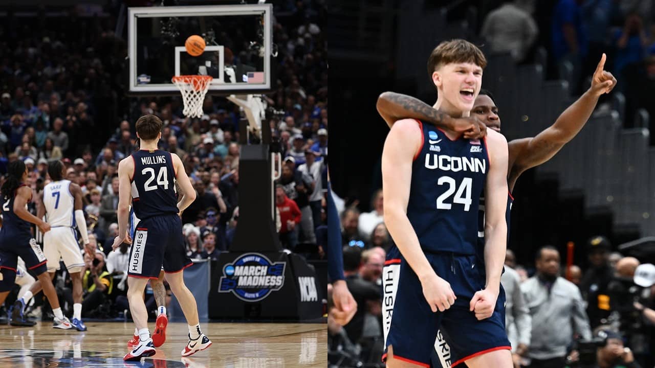 Final improbable sequence in UConn's comeback win over Duke | 2026 March Madness