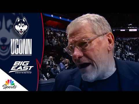 Geno Auriemma shouts out UConn's depth vs. Georgetown | Big East Women's Basketball Tournament