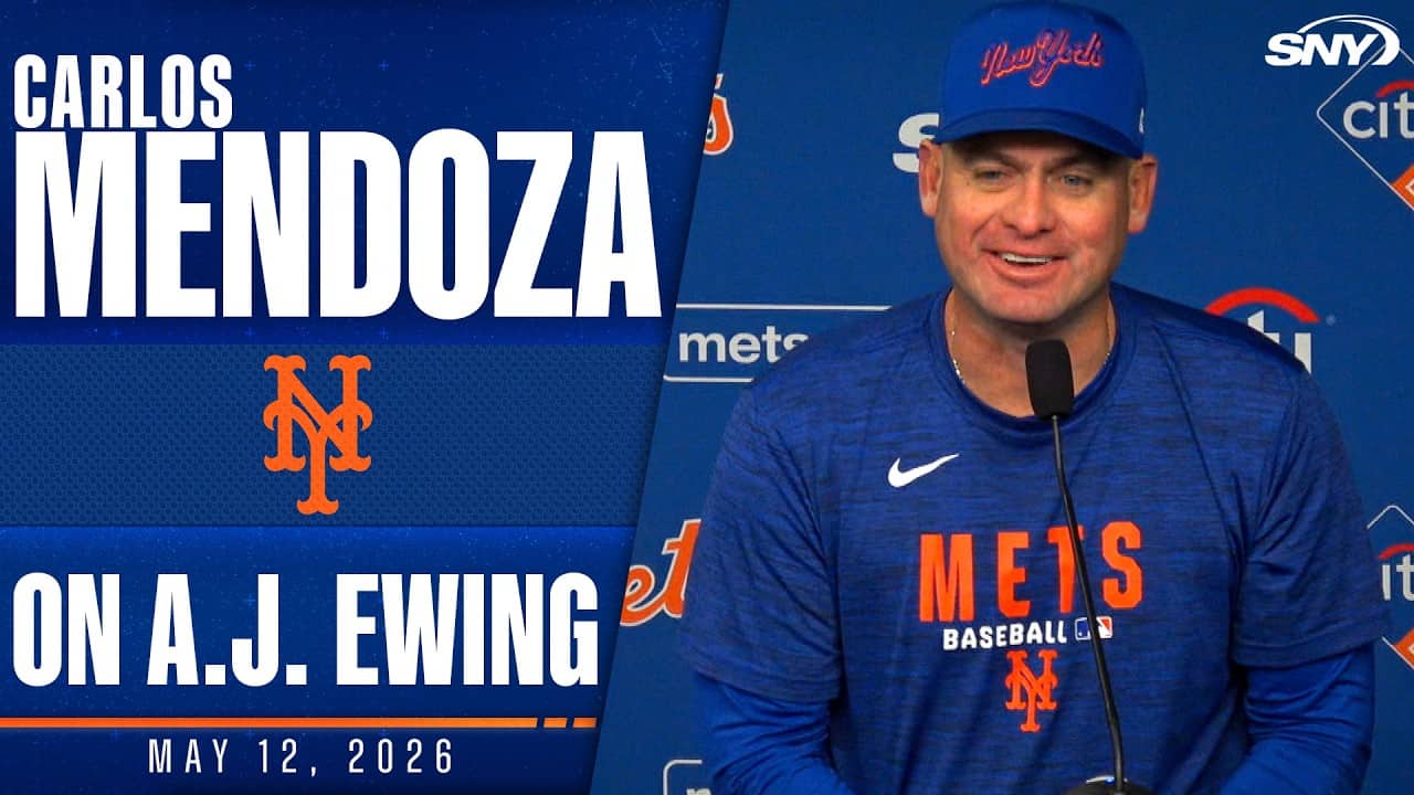 Carlos Mendoza on A.J. Ewing's promotion to the Mets: 'He can help you win baseball games.'