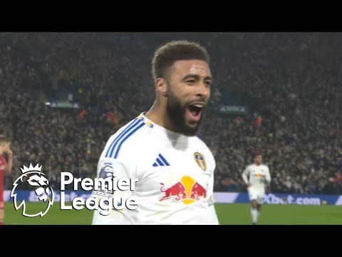 Jayden Bogle coolly tucks away Leeds' opener against Nottingham Forest | Premier League | NBC Sports