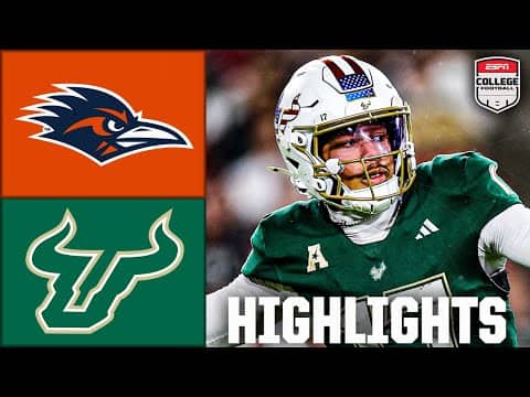 UTSA Roadrunners vs. South Florida Bulls | Full Game Highlights | ESPN College Football