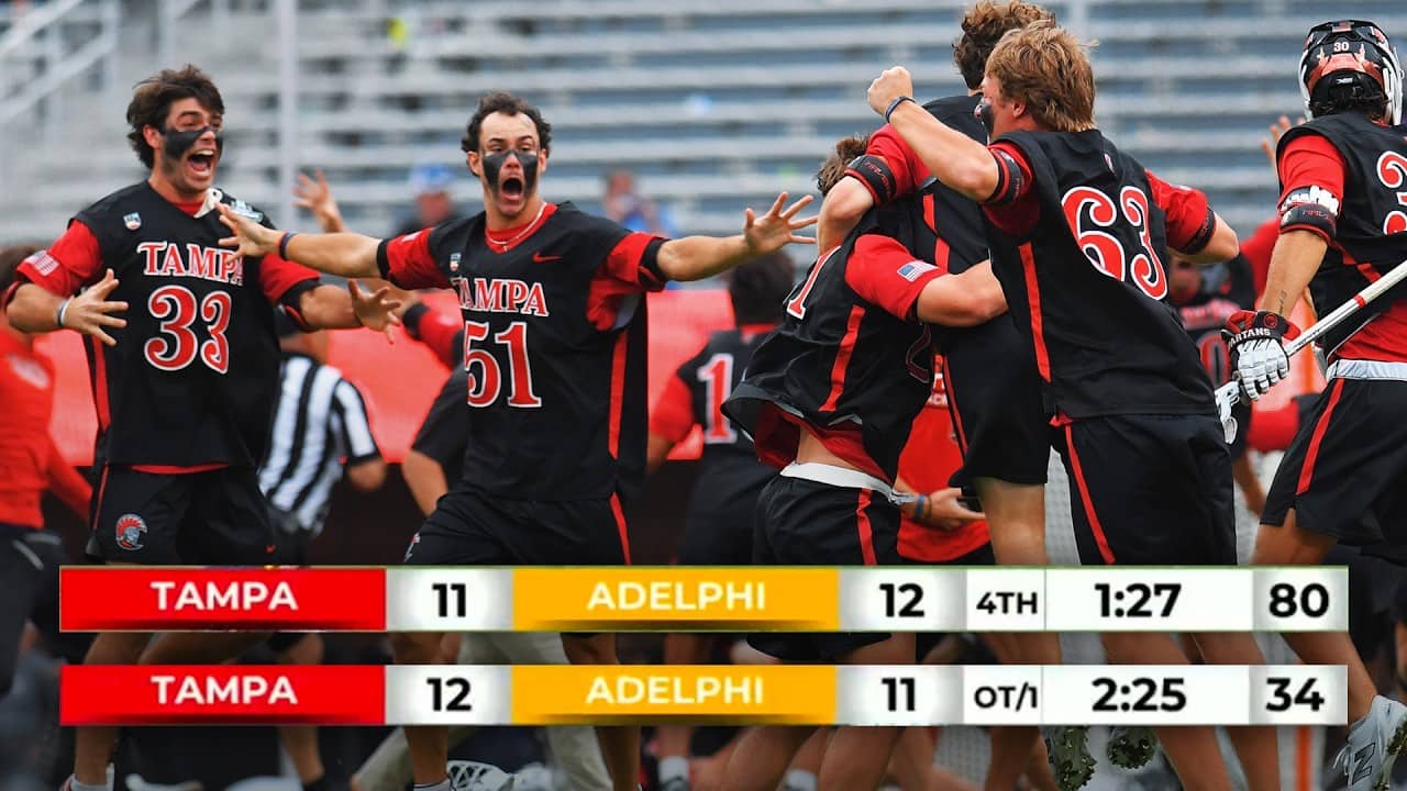 DRAMATIC FINISH: Tampa wins 2026 DII men's lacrosse title in OT