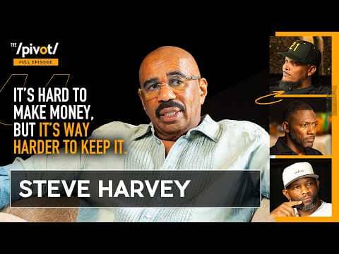 Steve Harvey on life journey, homelessness to fame, family, regrets & breaks down in tears|The Pivot