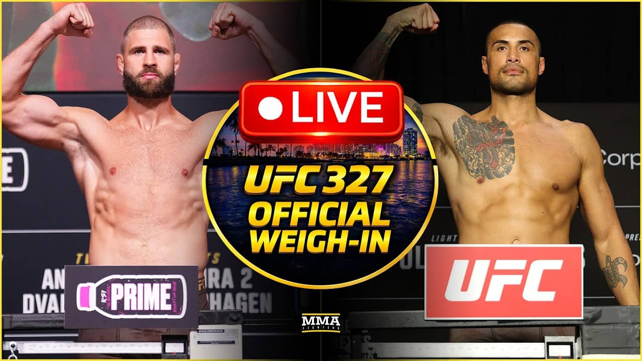UFC 327: Procházka vs. Ulberg Official Weigh-In | MMA Fighting
