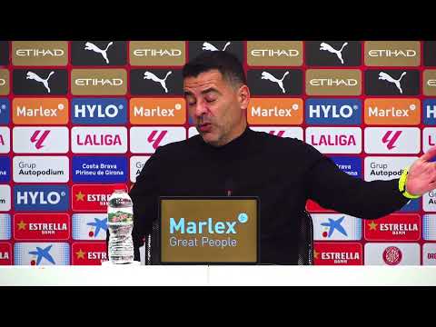 Roda de Premsa de Míchel Sánchez, en el post partit del GIRONA FC vs ATHLETIC CLUB