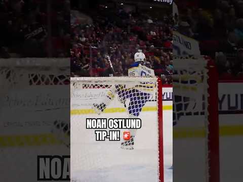 This angle of Noah Ostlund’s goal. 🤯 #nhl #buffalosabres #hockey