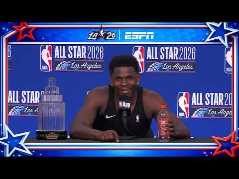Anthony Edwards on winning the 2026 All-Star Game MVP & his thoughts on the new format | NBA on ESPN