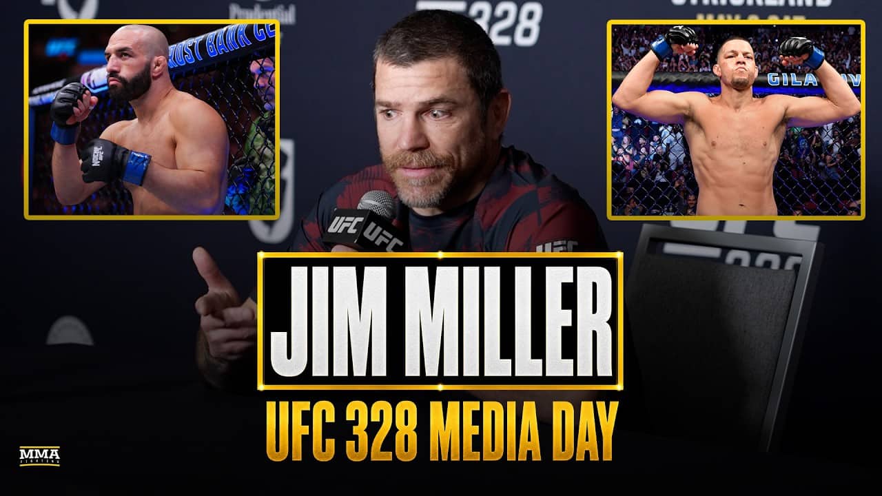 Jim Miller DEFENDS Nate Diaz's Legacy, Talks Home Town Fight At UFC 328 | MMA Fighting