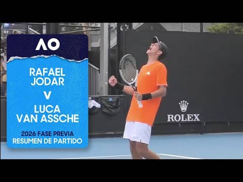 Rafael Jodar v Luca Van Assche Resumen con IA | Australian Open 2026 Fase Previa