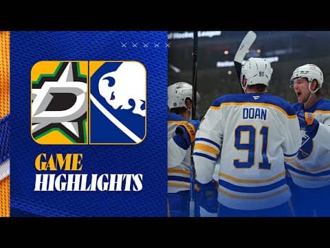 10 WINS IN A ROW! | Buffalo Sabres Defeat Dallas Stars 4-1 | December 31, 2025