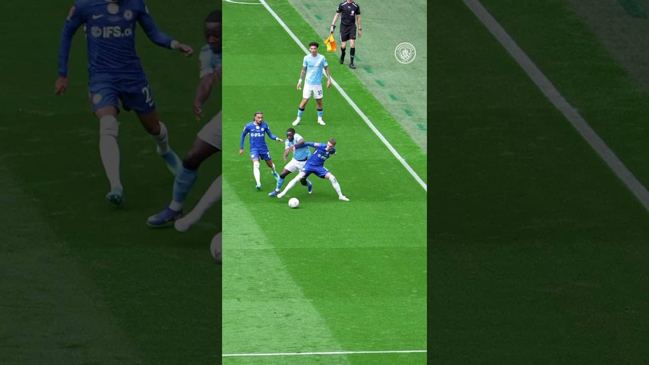 Doku just walks on by 😮‍💨 #skills #mancity #facup #football #doku #shortsfeed #shorts #ytshorts