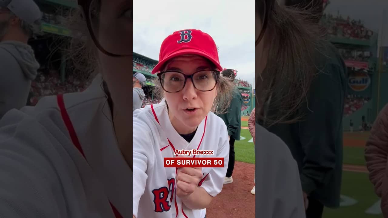 The Tribe voted Aubry for 1st pitch!