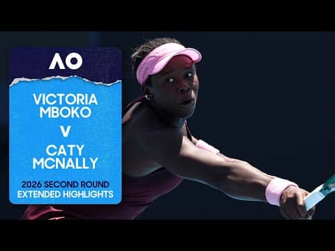 Victoria Mboko v Caty McNally Extended Highlights | Australian Open 2026 Second Round