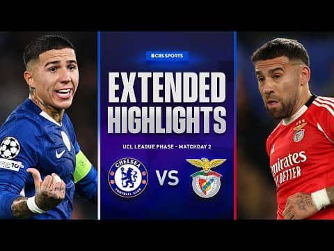 Chelsea vs. Benfica: Extended Highlights | UCL League Phase MD 2 | CBS Sports Golazo