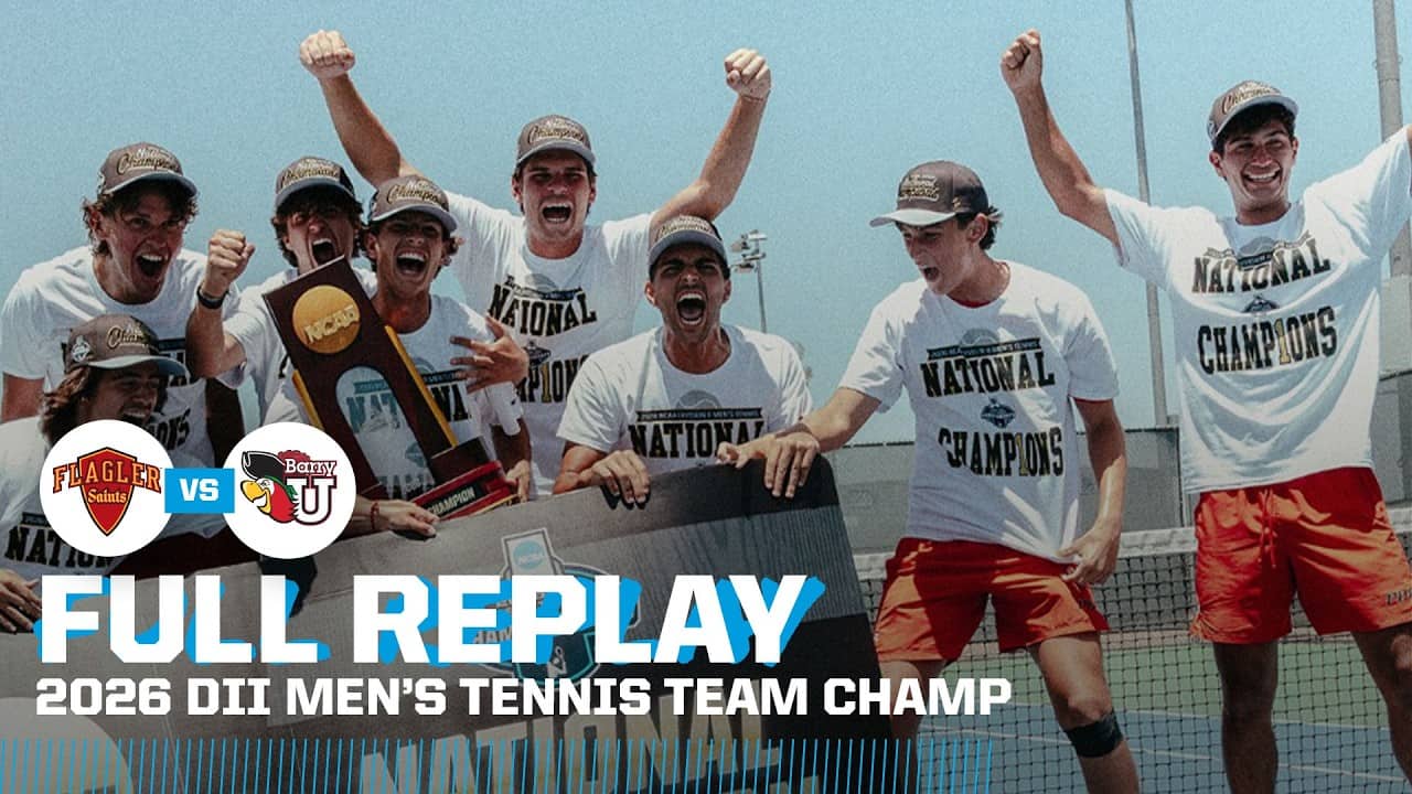 Flagler vs. Barry: 2026 NCAA DII men's tennis championship | FULL REPLAY