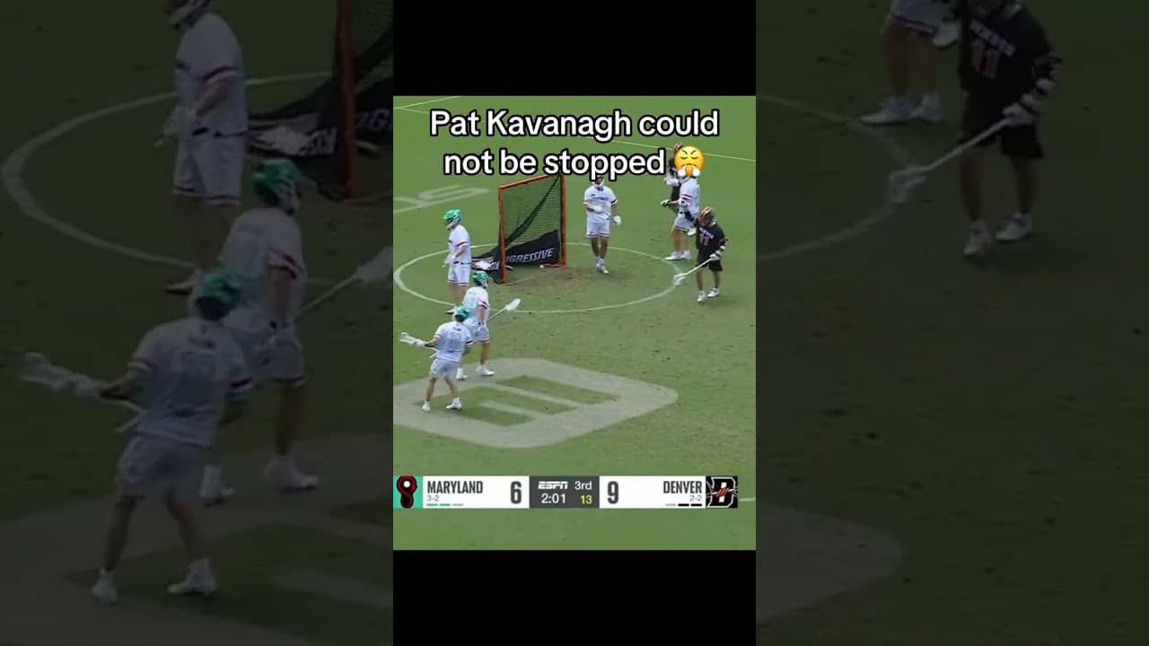 Kavanagh scored four goals and assisted on another in Denver's 13-7 win over Maryland 👏
