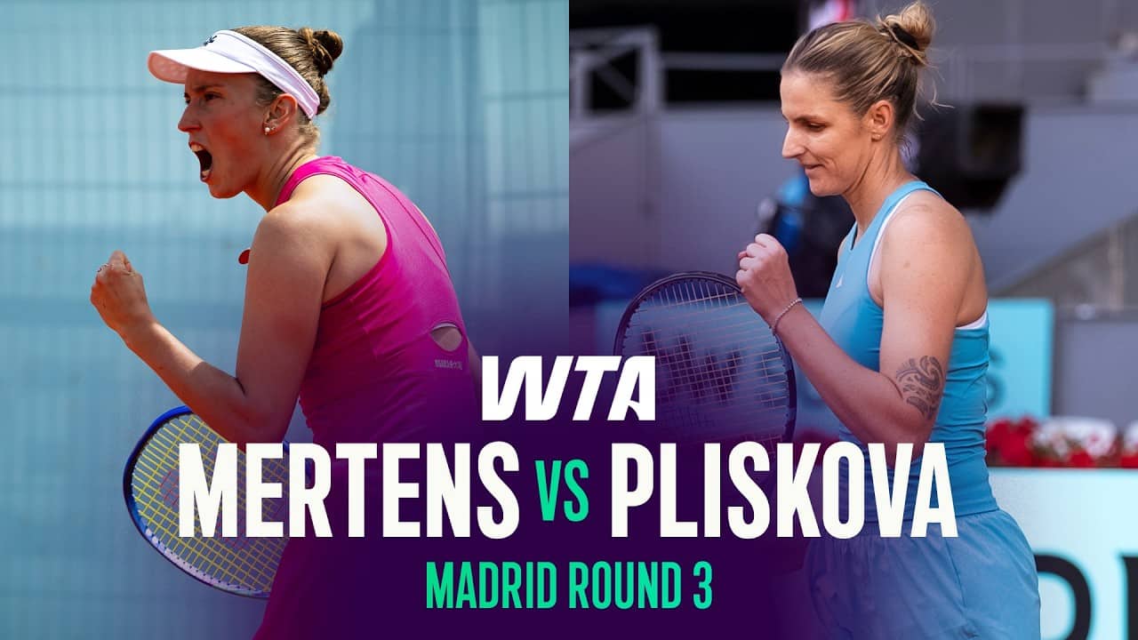 Elise Mertens vs. Karolina Pliskova | 2026 Madrid Round 3 | WTA Match Highlights
