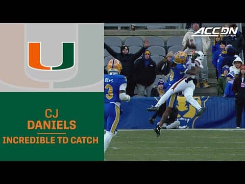 Miami WR CJ Daniels' Incredible TD Catch