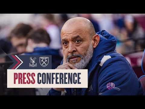 Above The Line & Wolves Boost | Nuno Espírito Santo's Press Conference | Crystal Palace v West Ham