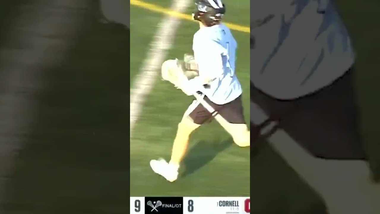 Johns Hopkins knocks out defending champs Cornell in overtime 😱 #shorts