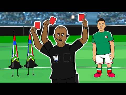 3 RED CARDS🏆 Mexico 2-0 South Africa - World Cup 2026