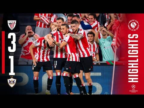 RESUMEN | Athletic Club 3-1 Qarabag FK | J3 Champions League