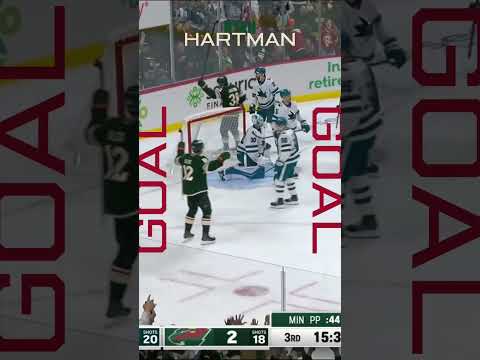 Hartzy 100th goal in a Wild sweater #ryanhartman #nhl #mnwild