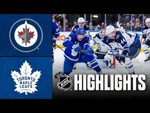 Jets vs. Maple Leafs | NHL Highlights | January 01, 2026