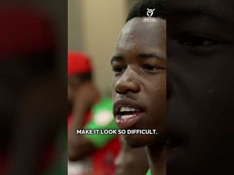 "Bowling is easy by the way" 🤣 #U19WorldCup