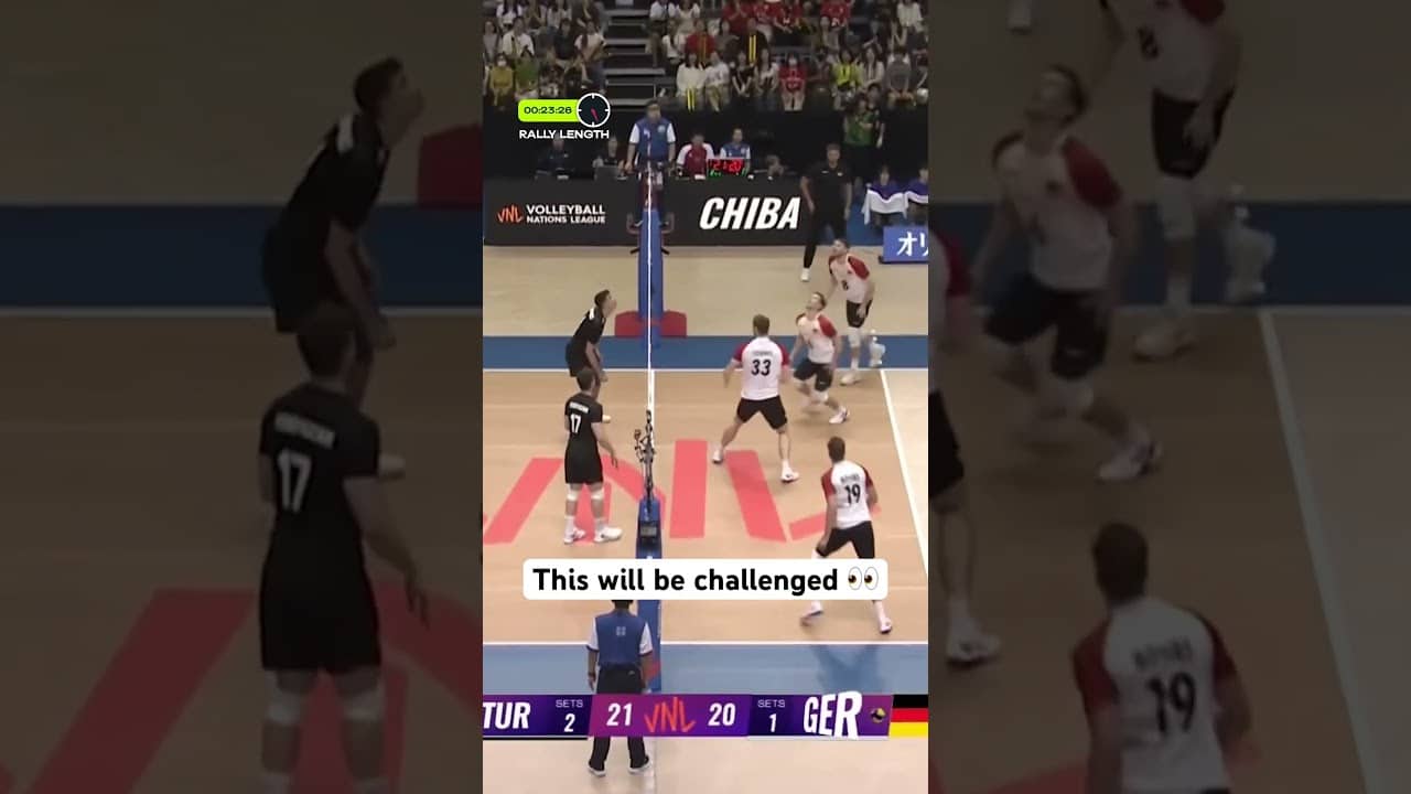 How do you receive this serve?! 🤯 #volleyballworld #volleyball #rally #vnl #turkey
