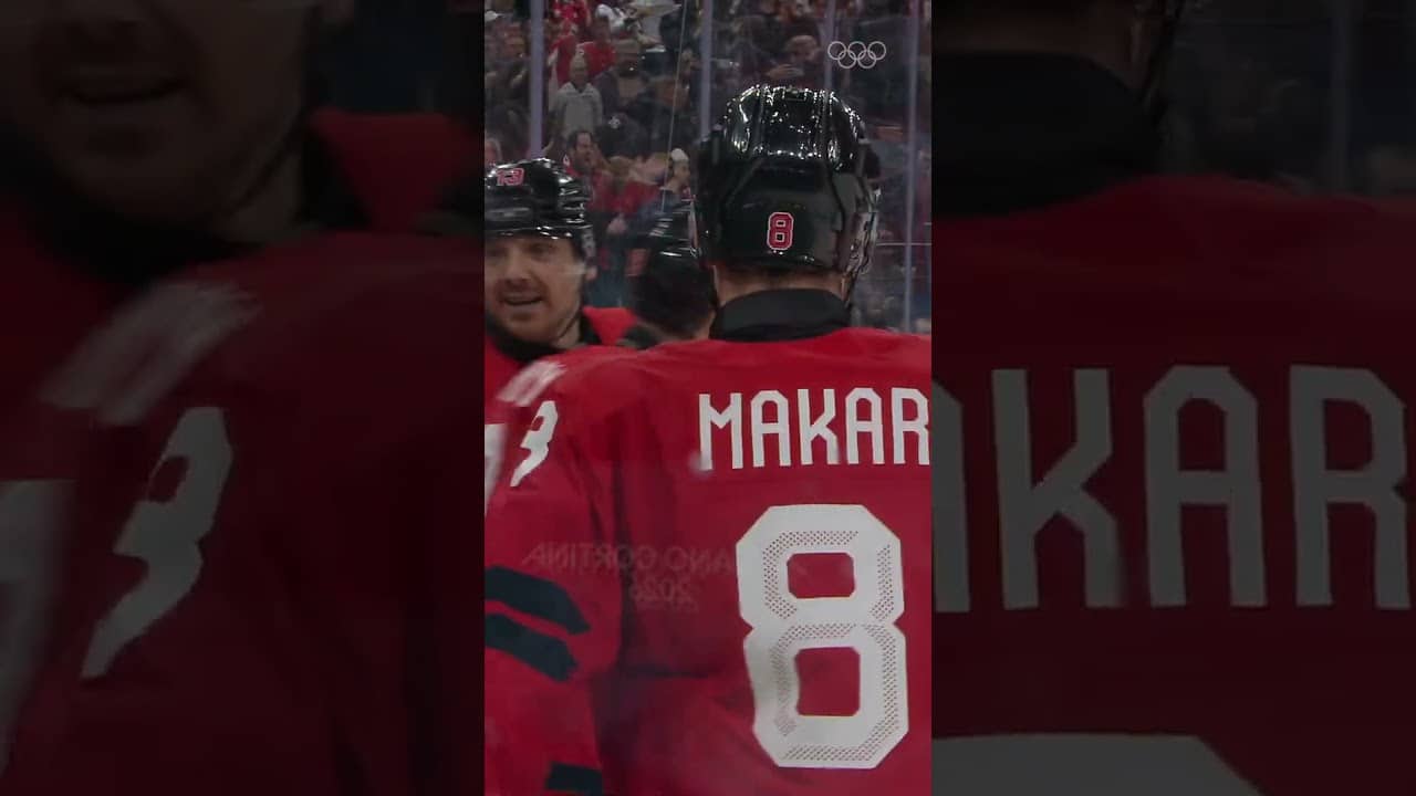 Nathan MacKinnon with a big-time goal to send Canada to the final at Milano Cortina 2026! 🇨🇦 🏒