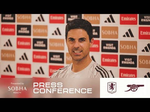 PRESS CONFERENCE | Mikel Arteta previews Aston Villa | Rice, Saliba and Trossard injury updates