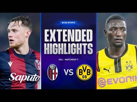 Bologna vs. Borussia Dortmund: Extended Highlights | UCL League Phase MD 7 | CBS Sports Golazo