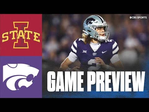 College Football Week 0: No. 22 Iowa St. vs. No. 17 Kansas St. | Avery Johnson Expectations & MORE