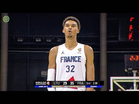 18-Year-Old Wemby's INCREDIBLE France Debut  | FIBA Basketball
