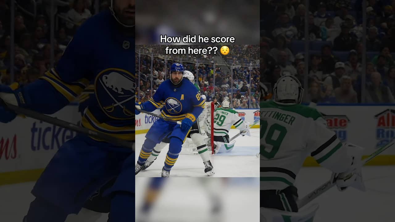 Alex Tuch can score from anywhere! 🚨 #nhl #hockey #buffalosabres