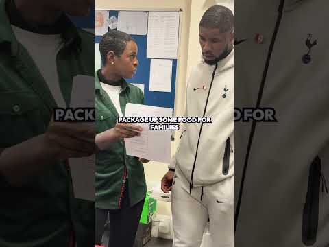 Join Kevin Danso on a recent trip to support the incredible team at Tottenham Foodbank 🤍