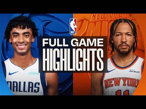MAVERICKS at KNICKS | FULL GAME HIGHLIGHTS | January 19, 2026
