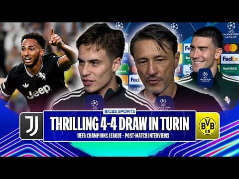 "CRAZY GAME" Vlahović on EPIC draw for Juventus | "We DESERVED to win" Kovac on Dortmund COLLAPSE 🤯