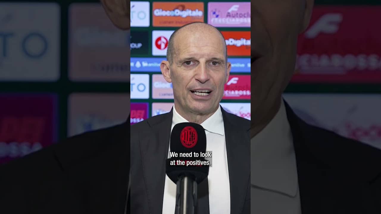Allegri's post-match reaction | #SassuoloMilan | #shorts