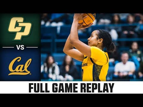 Cal Poly vs. Cal Full Game Replay | 2025-26 ACC Women's Basketball